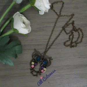 🎀 Owl Necklace (NWOT READ)